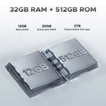 Smartphone DOOGEE S118 (2025) robusto de 32 GB+512 GB/2 TB Android 14