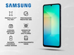 Celular Negro Samsung Galaxy A06 128GB SM-A065M