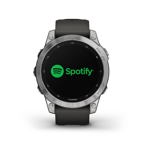 Reloj GPS Garmin fenix 7 Multisport plateado con correa de grafito