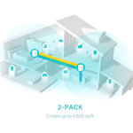 Repetidor Wifi Mesh Tp link Deco X50 2402mbps Pack De 2