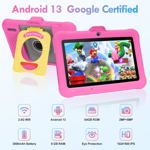 Tablet SUMTAB Kids de 7.1 pulgadas con Android 13.0, 8 GB de RAM y 64 GB de ROM