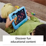 Tablet Amazon Fire 7 Kids con batería de 32 GB y 10 horas, color morado, con funda