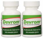 Desodorante interno Tablets Devrom 200 mg 100 comprimidos masticables
