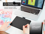 Tablet Gráfica Wacom Intuos Pequeña con Bluetooth Lápiz 4K