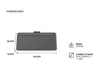 Tablet Gráfica Wacom Intuos Pequeña con Bluetooth Lápiz 4K