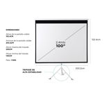 Pantalla Proyector Gadnic 100" + Tripode