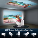 Proyector Astarama Mini HY300 4K/200 ANSI 2,4/5G WiFi BT5.0