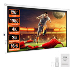 Pantalla De Proyector Motorizada 120 4k 1080 Hd