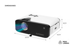 Proyector Gadnic MiniCine Led 5000 Lúmenes 4K Mini Portátil Hasta 150"