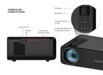 Proyector Gadnic Luminous Pro 6200 Lúmens Full HD Con Altavoz 