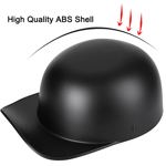 Casco de moto Yesmotor Baseball Media Cap Matte Black M