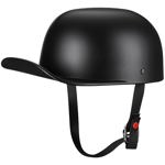 Casco de moto Yesmotor Baseball Media Cap Matte Black M