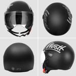 Casco de moto Westt Classic 3/4 de cara abierta aprobado por el DOT