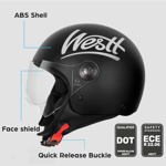 Casco de moto Westt Classic 3/4 de cara abierta aprobado por el DOT