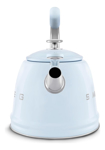 Tetera Silbadora Retro Smeg Para Estufa 2.4 Litros Azul