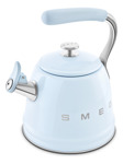 Tetera Silbadora Retro Smeg Para Estufa 2.4 Litros Azul
