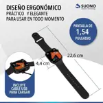 Reloj inteligente smartwatch I8 Android ios, color negro ideal deportes ACC0070NEG – I8 PRO MAX