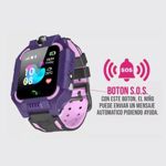 Smartwatch Kids con Rastreador Llamadas Chip Violeta-Rosado