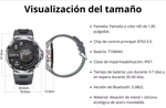 Smartwatch Carrello V69 Llamadas Deportivo Fitness - Plata