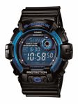 Reloj Casio G-Shock G8900A-1CR de resina para hombre, color negro/azul