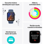 Apple Watch Se Gps 44mm Azul Tempestad / Correa Deportiva M/