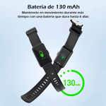 Smartwatch Mistral Smt-X052-08 Malla Silicona Negra