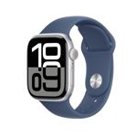 Apple Watch S10 GPS 42mm Aluminio Silver con Correa Denim Sport Band