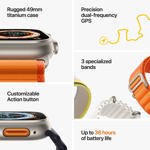 Reloj inteligente Apple Watch Ultra GPS + Cellular de 49 mm de titanio Ca