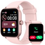 Reloj inteligente TOOBUR Alexa integrado para mujer IP68 rosa