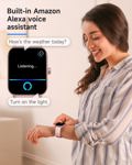 Reloj inteligente TOOBUR Alexa integrado para mujer IP68 rosa