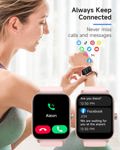 Reloj inteligente TOOBUR Alexa integrado para mujer IP68 rosa