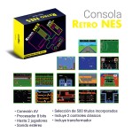 Consola Level Up Retro Nes Av Color Gris
