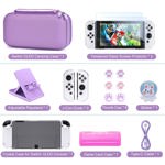 Paquete de accesorios Younik Switch OLED 16 en 1 con funda