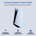 Consola Sony Playstation 5 Digital Edition 825Gb Blanca y Negra