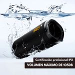 Parlante Portátil QCY BT Waterproof con Sonido Potente, Graves y Hasta 20h de Batería