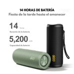 Parlante Portátil QCY BT Waterproof con Sonido Potente, Graves y Hasta 20h de Batería