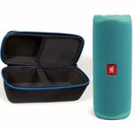 Altavoz Bluetooth JBL Flip 5 resistente al agua con Divvi! Funda: verde azulado