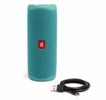 Altavoz Bluetooth JBL Flip 5 resistente al agua con Divvi! Funda: verde azulado