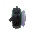 Parlante portatil Bluetooth a prueba de agua con sopapa Nisuta NSPA62B Negro con verde