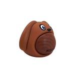 Parlante mini portatil Bluetooth con doble parlante. Diseño de perro. Nisuta NSPA81BP Marron