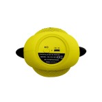 Parlante mini portatil Bluetooth con doble parlante. Diseño de perro. Nisuta NSPA81BP Amarillo