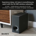 Subwoofer Sony Sa-sw3 Inalámbrico De 200w Para Sistema De Ci
