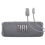 Altavoz Bluetooth JBL Flip 6 gris con cable Case Logic de 6 pies