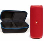 Altavoz Bluetooth JBL Flip 5 resistente al agua con Divvi! Funda roja