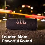 Altavoz Bluetooth JBL Flip 6 blanco con cable Case Logic de 6 pies