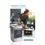 Cocina Eléctrica Domec CEAXG CON PARRILLA