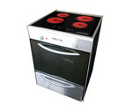 Cocina Vitroceramica Domec CEVX Acero Inoxidable con cajón parrilla