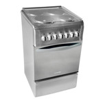 Cocina Eléctrica Domec CEF6, 57 cms., con tapa, acero inoxidable