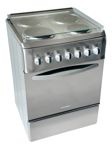 Cocina Eléctrica Domec CEF6,  57 cms, con tapa, acero inoxidable