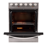 Cocina Electrica Telefunken Acero Inoxidable 50cm Grill